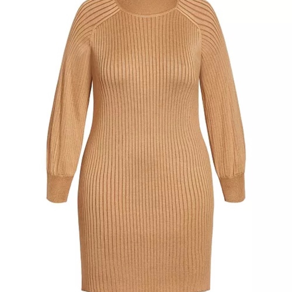 NWT City Chic Balloon Knit Dress Size 16 - Picture 3 of 8